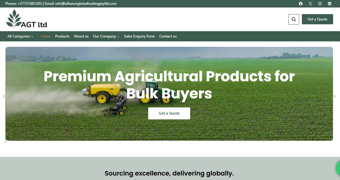 Agriculture Website